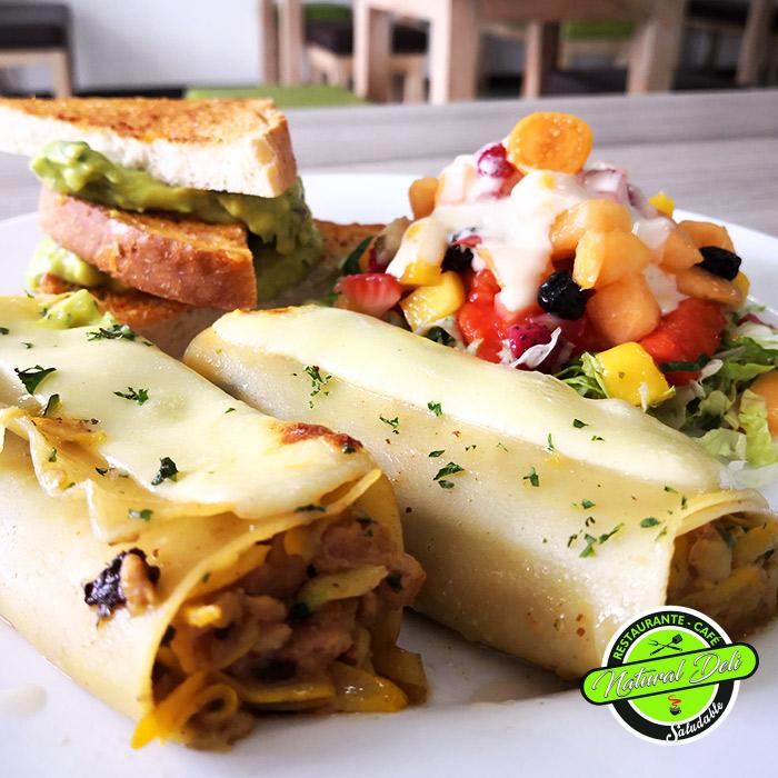 Canelones florentinos - Menú Vegetariano - Natural Deli - Restaurante Saludable Bogotá Canelones florentinos - Menú Vegetariano - Natural Deli - Restaurante Saludable Bogotá