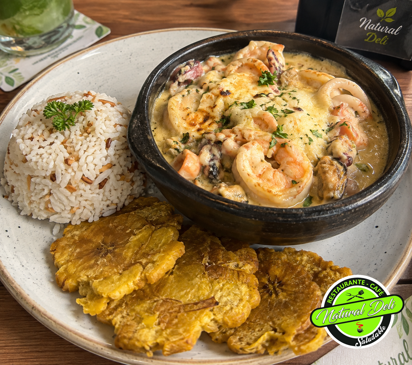 cazuela de mariscos - natural deli Natural Deli - Restaurante saludable Bogotá