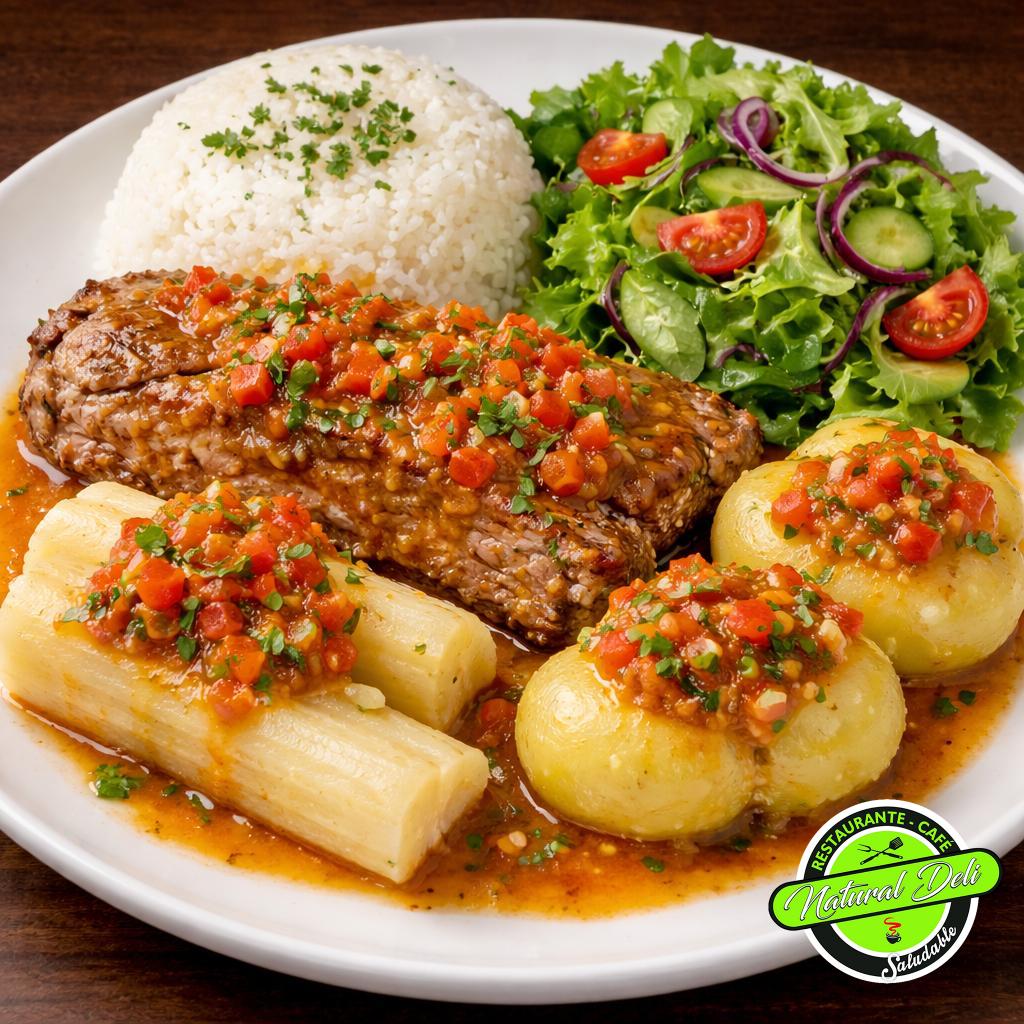 sobrebarriga-en-salsa-criolla-natural-deli Trucha al ajillo - Menú Natural Deli Restaurante Saludable Bogotá