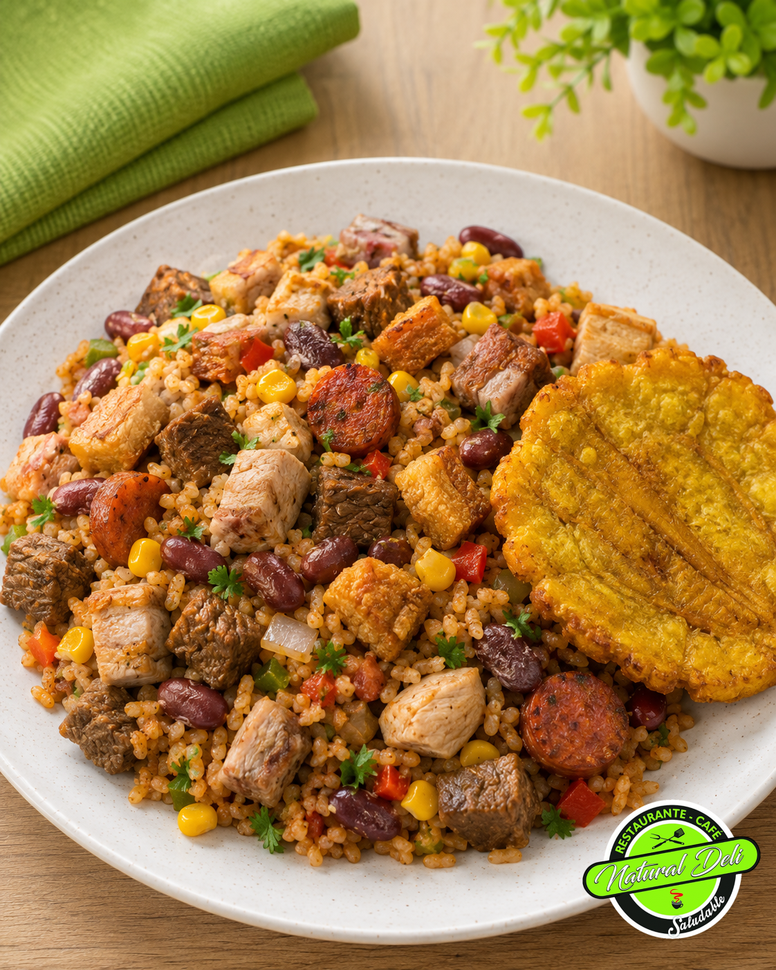 Arroz paisa Arroz montañero - Natural Deli Restaurante Saludable Bogotá